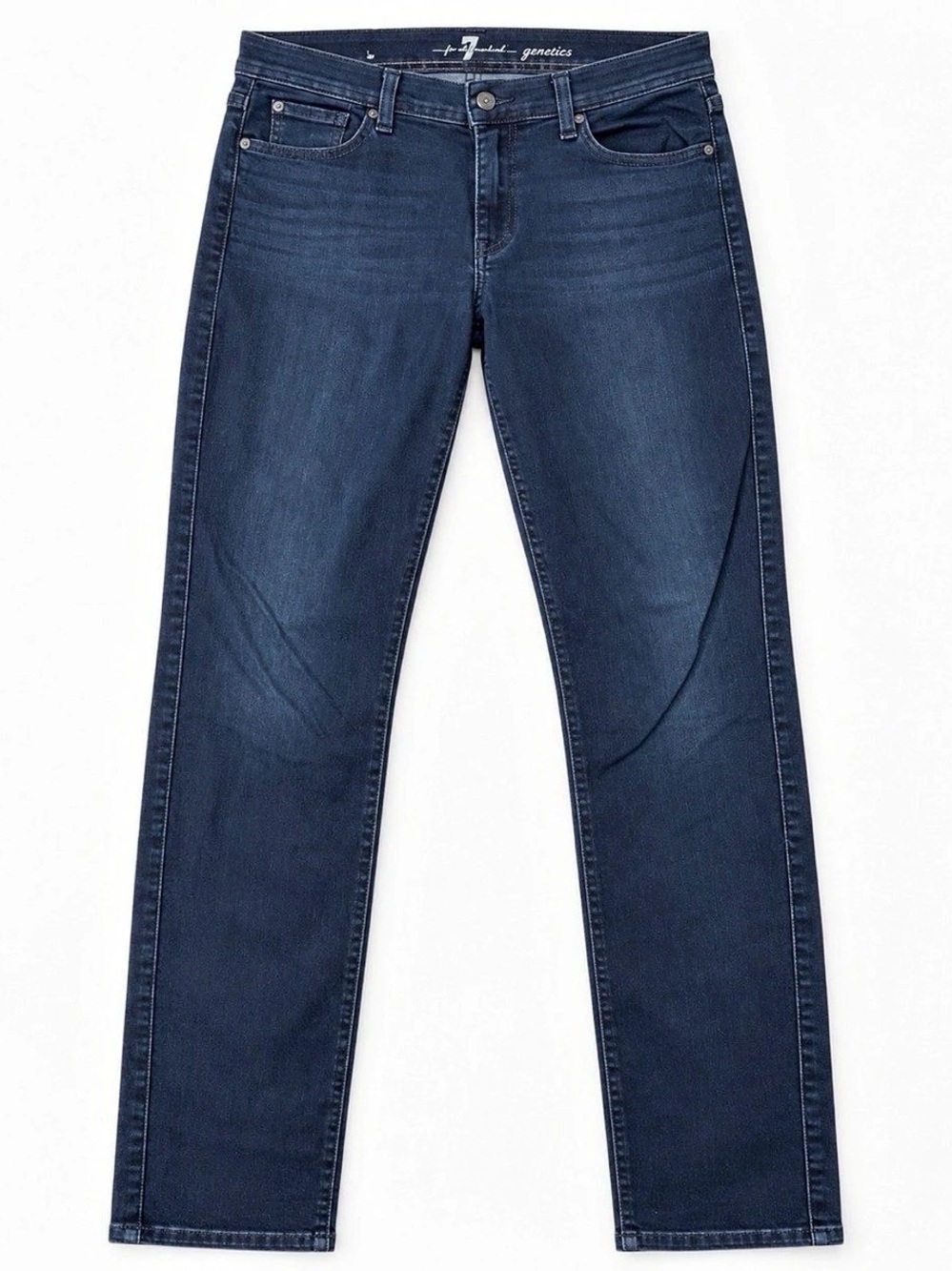 Seven for All Mankind Jeans - Straight Leg Jeans in Blue Waist 31